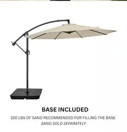 ✨️ StyleWell 10 ft. Steel Cantilever Market Patio Umbrella in Putty #7334