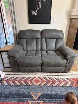 Faux leather couch set