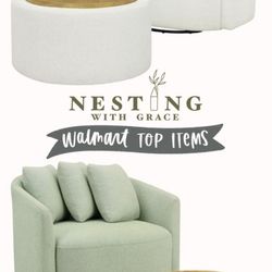 Set Swivel Accent Chiar With Coffee Table Set NEW