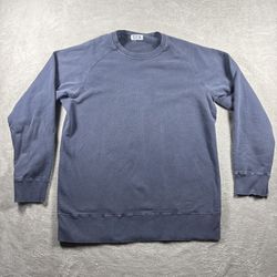 Vintage Velva Sheen Sweatshirt Men’s XL Blue Pullover Crewneck Made In USA#2207
