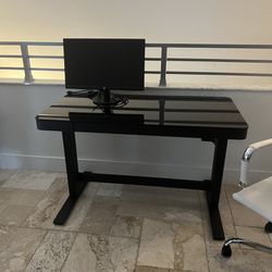 Desk with Ceramic Top & Electric Height Adjust