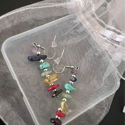 Chakra Earrings stones  ✨