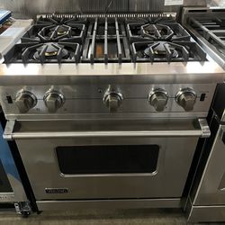 Viking Stainless Steel Built In Stove 