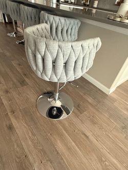 Stylish Gray Bar Stools