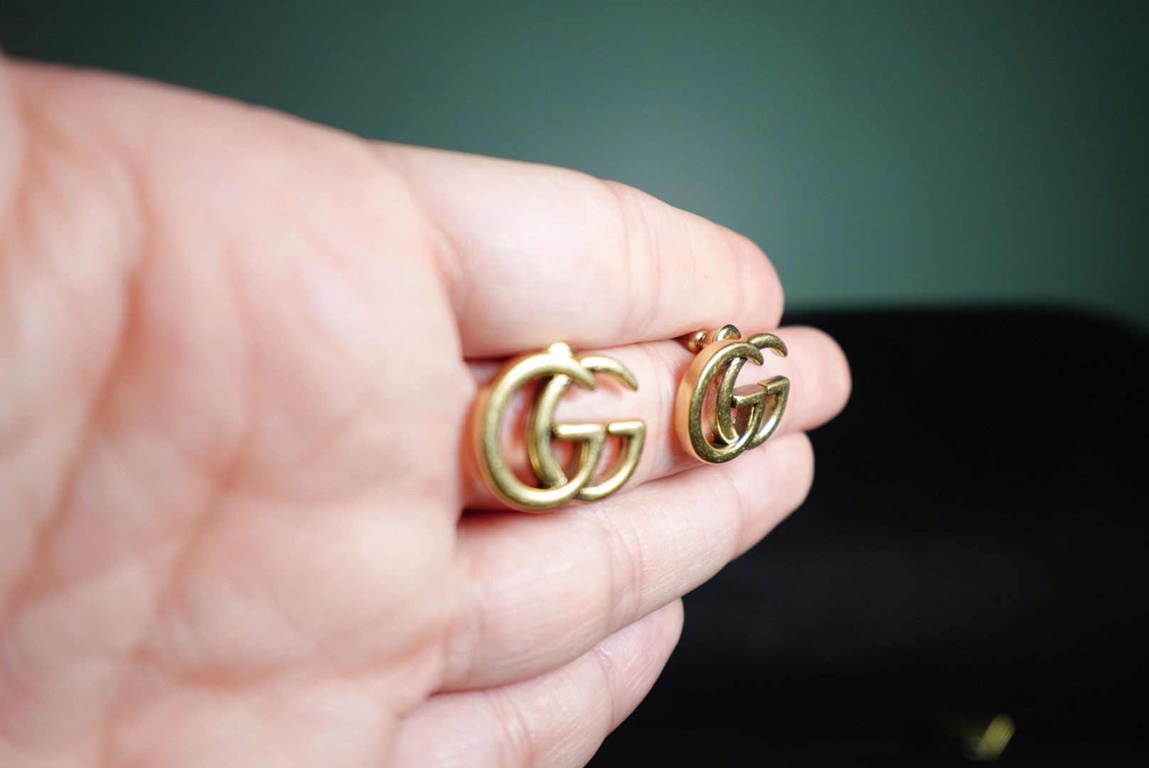 Gg earrings gold plated New