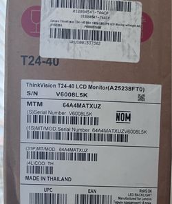 Brand new Lenovo T24-40 monitor