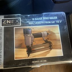 Znex ZF-50B 18 Gauge Brad Nailer Condition: New Description: Introducing the Znex ZF-50B 18 Gauge Brad Nailer, a professional-grade pneumatic fastenin