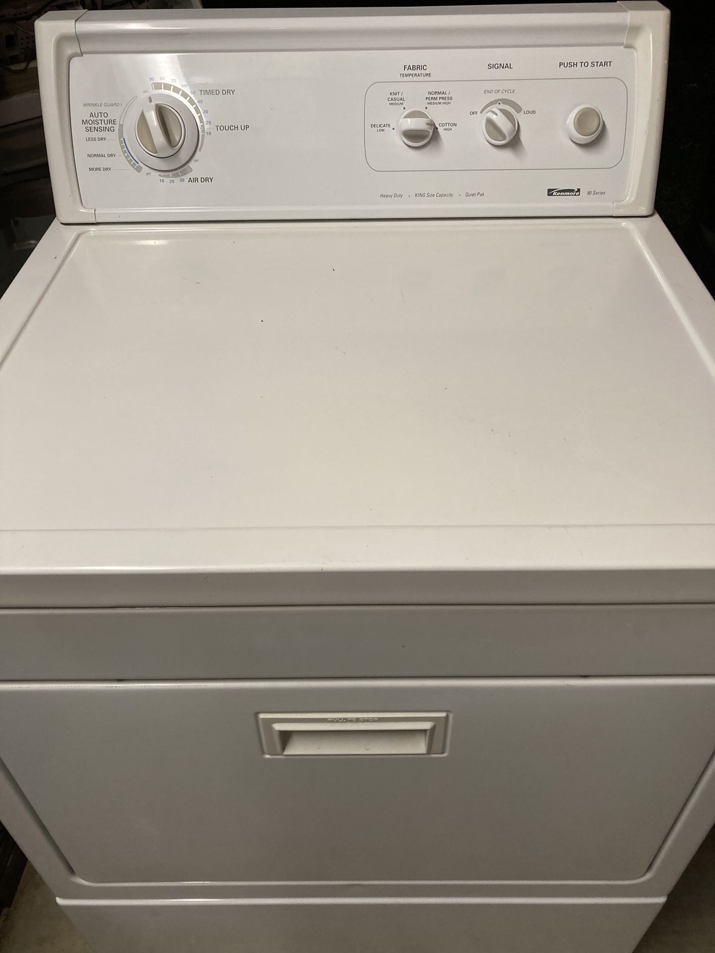 KENMORE 90 SERIES GAS DRYER IN EXCELLENT CONDITION