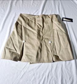 GIRL SKIRT SKORT SCHOOL WEAR UNIFORM SIZE 10 COLOR KHAKY