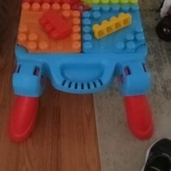 Lego Table with Legos And Counting Toy