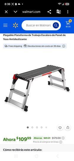 Folding Aluminum Work Platform Step Ladder
