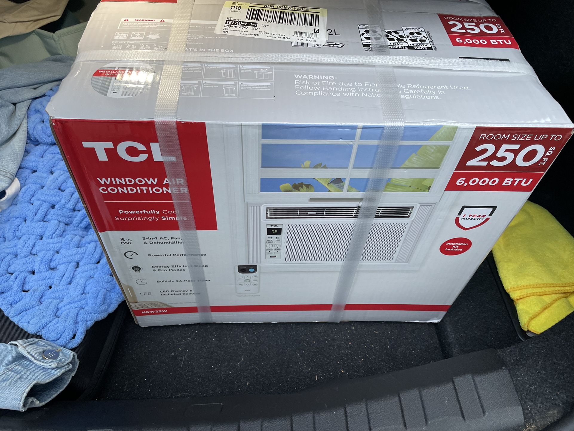 TCL Window AC, 6000 BTUs