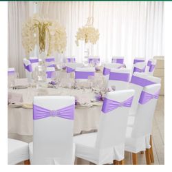 Chair Sashes Purple - 80 Count