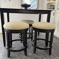 3 Custom Bar Stools, Swivel,
