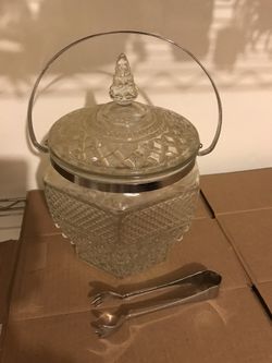 Ice Bucket W/ Tongs