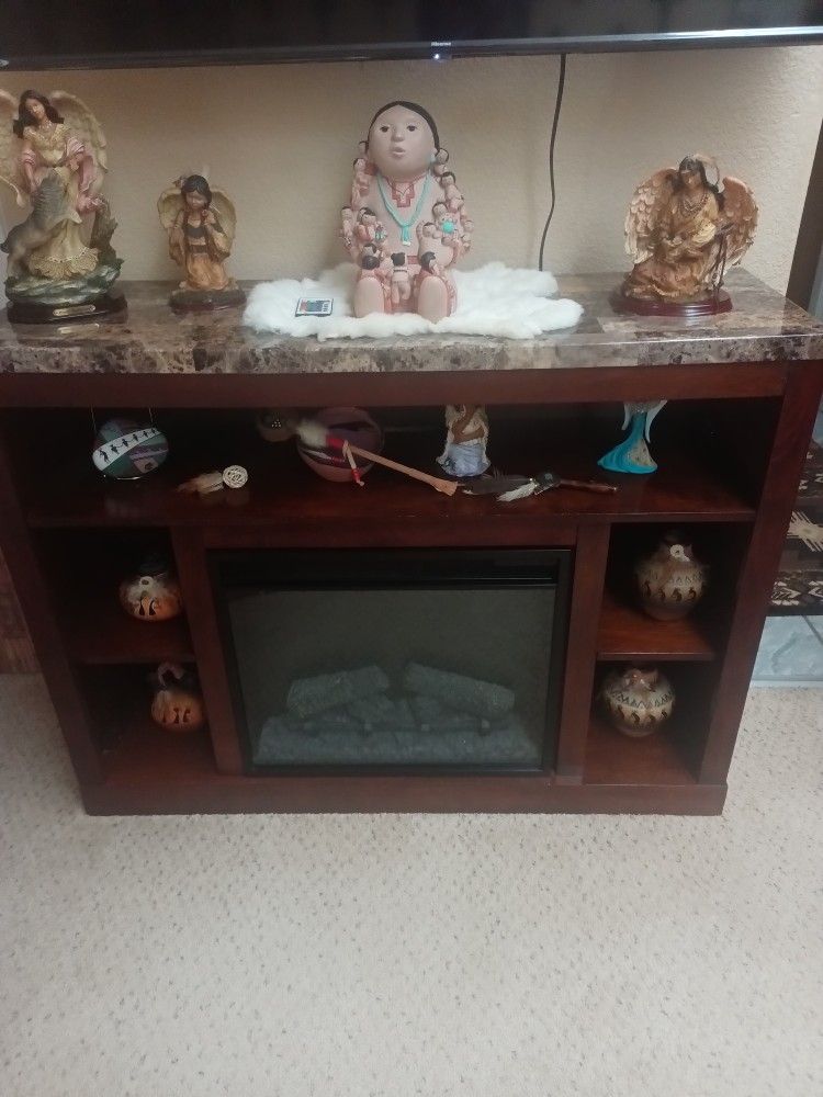 Entertainment Center, Electric Fireplace, Dog House