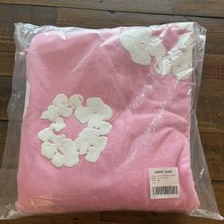 Pink Denim Tiers Hoodie 