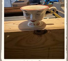 Vintage winking man teacup