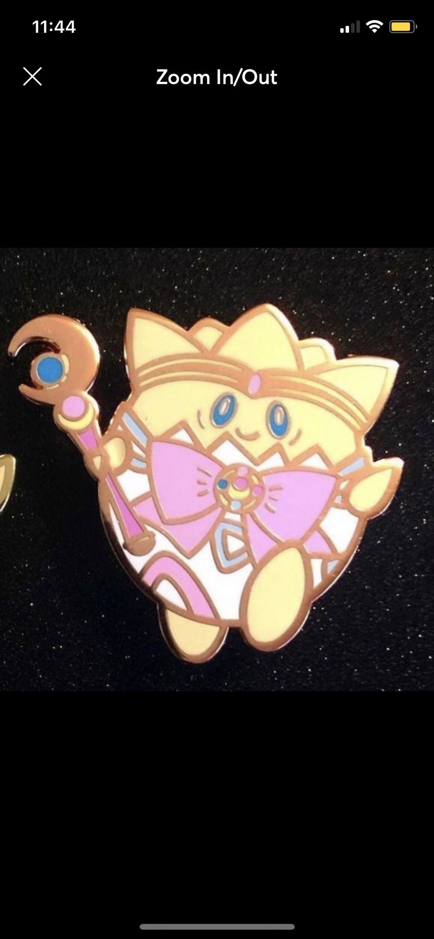 Sailor Moon Togepi Pokemon Enamel Pin