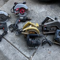 Circular Saw, Jig Saw, Drill