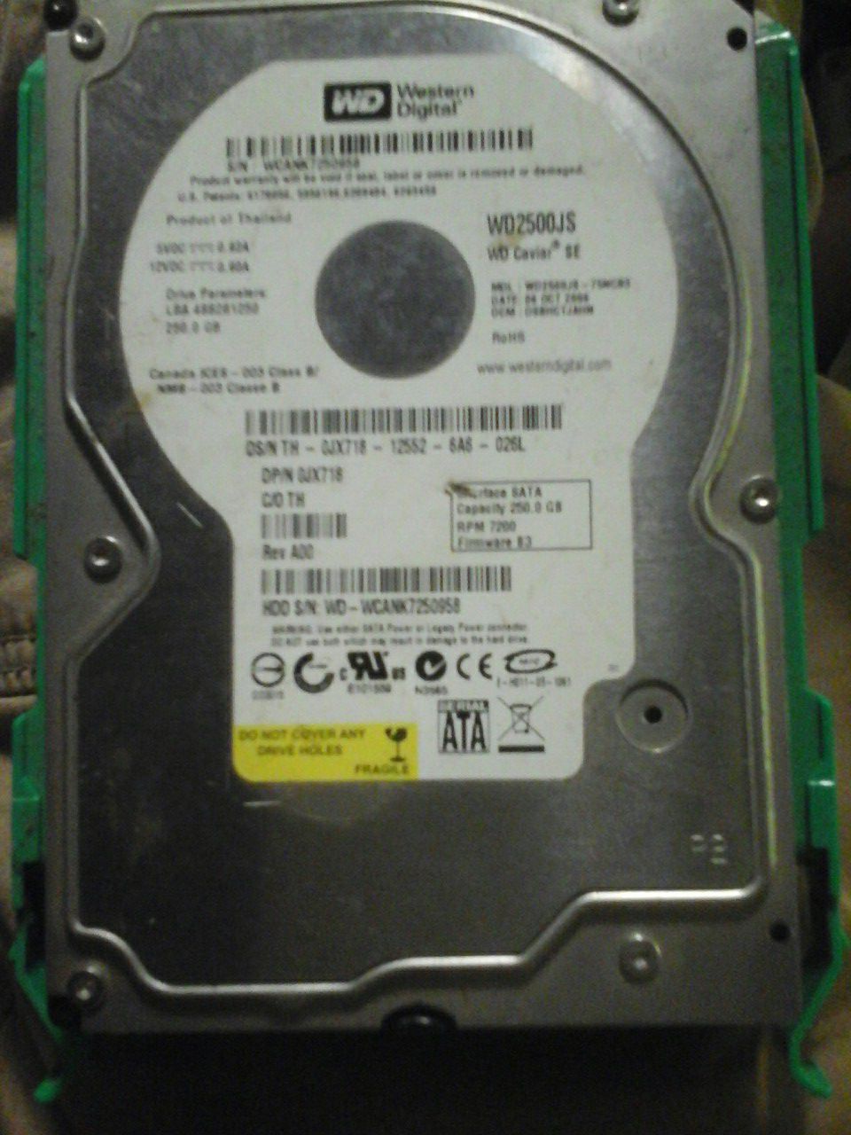 Western Digital Hard drive(gaming 7200rpm)