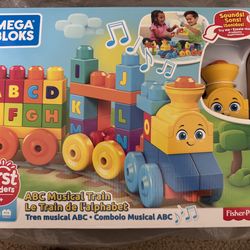 MEGA Bloks includes ABC Musical Train 1 First Builders 50pcs Fisher lego legos