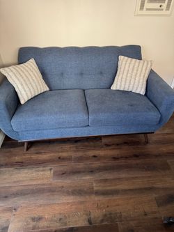 Blue 2-Seat Couch
