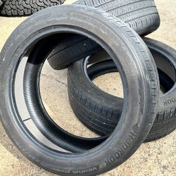 2 USED HANKOOK VENTUS AS TIRES 235/45/18 35% 235/45r18