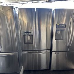 Kenmore Apt Size 33” Stainless Steel Fridge We Deliver And Install🚚