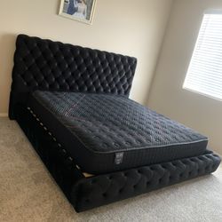 New In Box King Bed Frame +Mattress (Read Description Below)