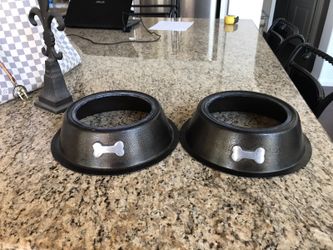 Dog bowls fit inside