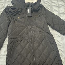 New Black Fashionova Coat/Jacket (size M)