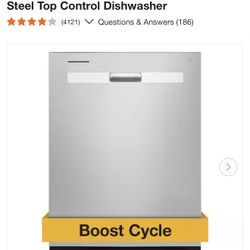 	Whirlpool Top Control Dishwasher – Brand New 
