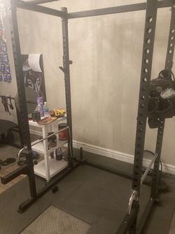Pull Up Bar / Squat Rack / Bench Plus Bar / And Weights