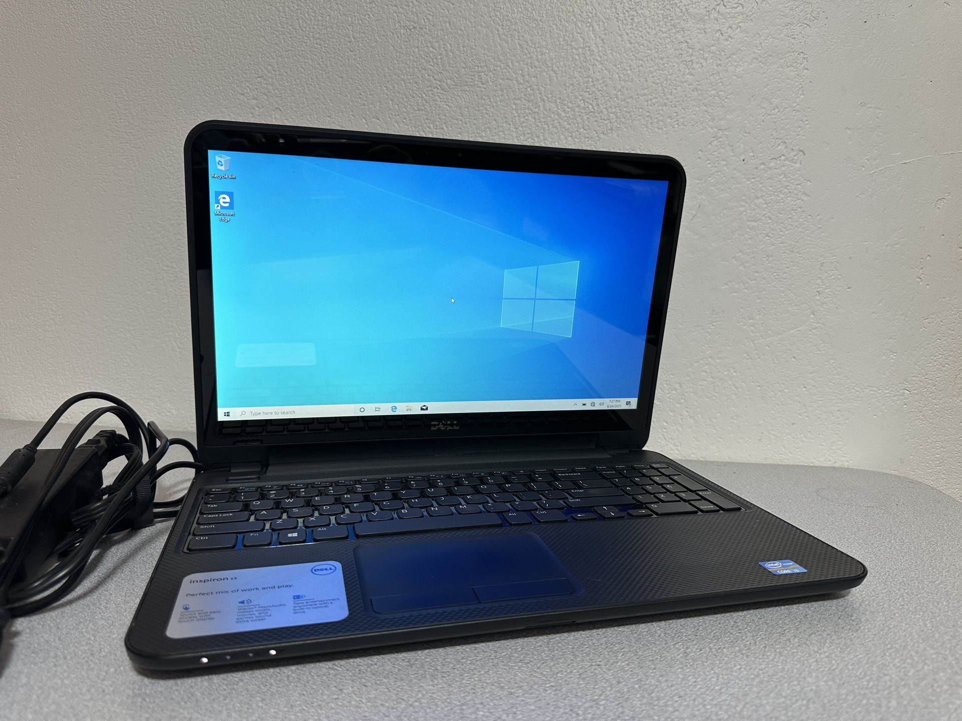 15” DELL Inspiron Touch Screen Laptop
