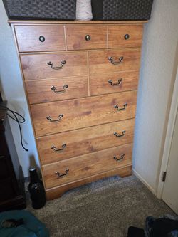 Bittersweet tall wood dresser