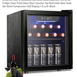 Brand New Wine Cooler / Beverage Fridge - 1.6 Cu.Ft. (Model BR-55H)