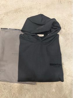 Fear of God Essentials Season 22 Hoodie – Stretch Limo Black | Size XL | Brand New