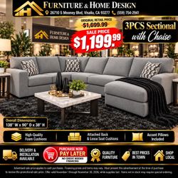 Sectional with chaise
