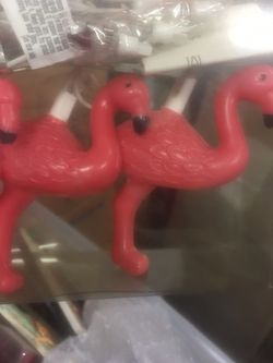 Flamingo lights X2 string of light flamingo light set Brand new Original price $14.99 each Patio lights Fun for your office or youth bedroom