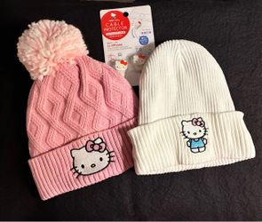 Hello Kitty Knit Beanies Set of 2 Cable Protectors (2)