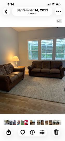 7’ leather couch