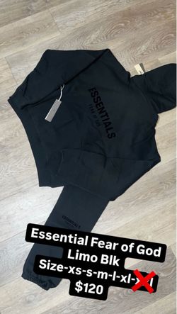 Essential sweatsuit black