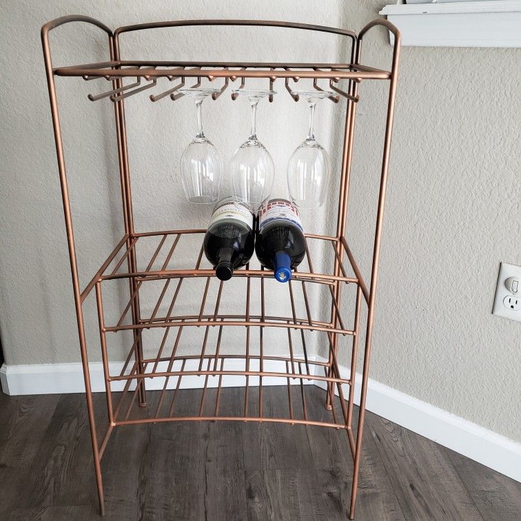 Wine Rack With Four Shelves