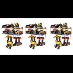 3X Cordless Drill Wall Rack