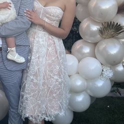 Nadine Merabi White Dress Size S