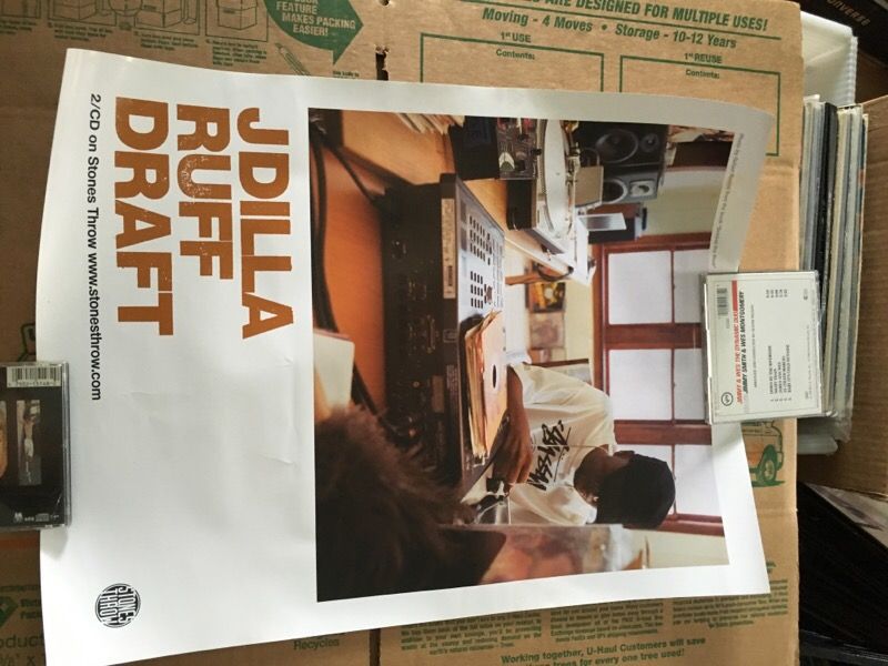 J dilla ruff draft poster original stones throw.rare for