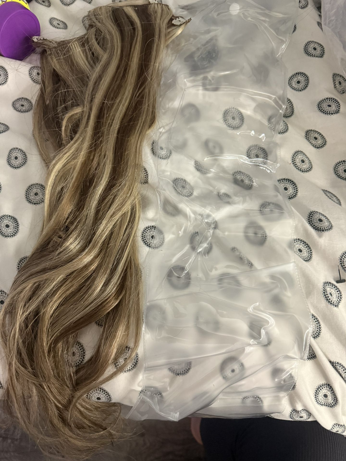 Human Blond Hair Extensions