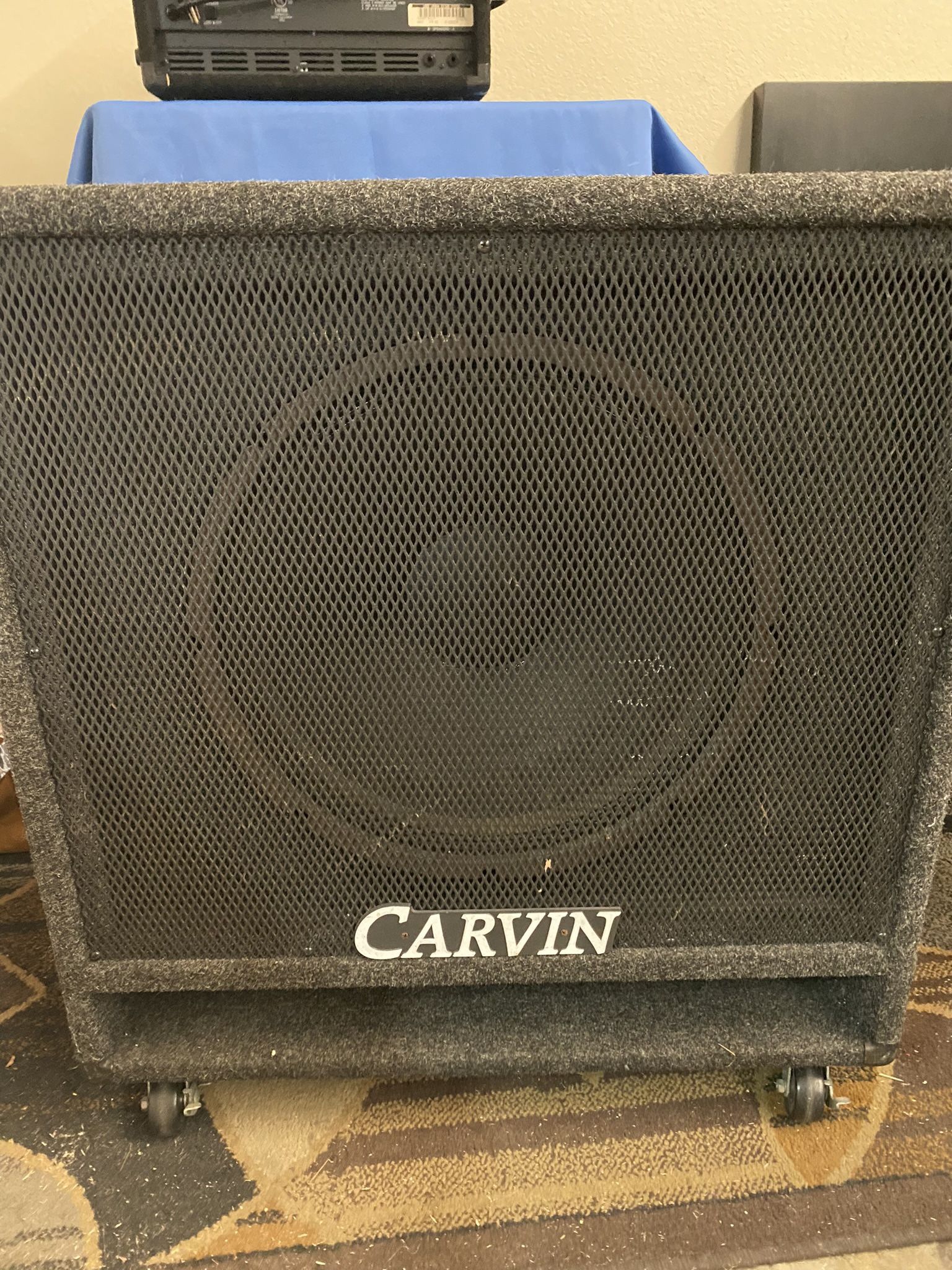 Carvin 1x15 Bass cab. 1980’s with the “Gray carpet” 