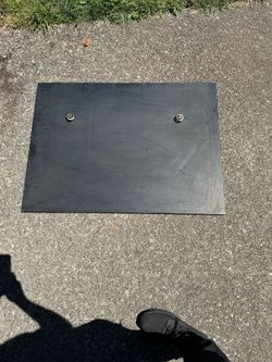 Vintage Metal Fireplace Cover with Decorative Knobs